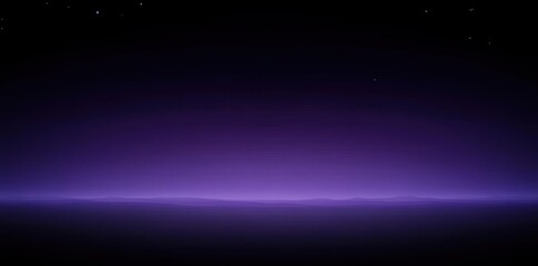 Fototapeta premium Explore Purple Aurora Landscape, Mysterious Space View and Starry Sky, Night Concept