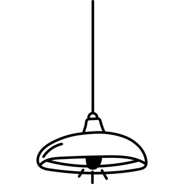 recommend clip art: Hand Drawn Hanging Lamp