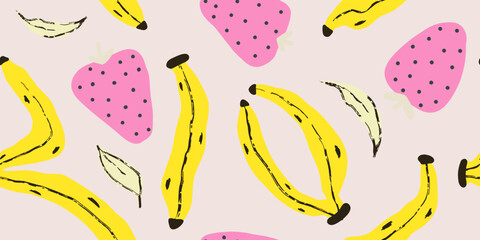 Trendy collage pattern. Fashionable template for design.
