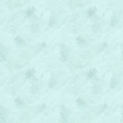 Turquoise pastel abstract background. Seamless watercolor texture pattern. Hand drawn illustration blurred paint stains. Endlessly repeating light green ornament for winter, sea and ocean backdrops