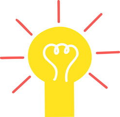 아이디어, 전구, 라이트, 생각, 기호, 불, 밝은, 빛