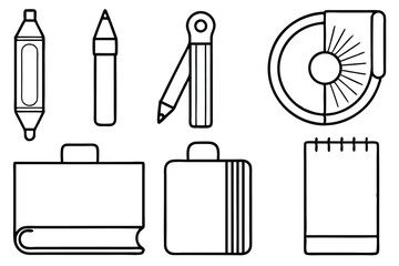glue stick line art vector image for crafting