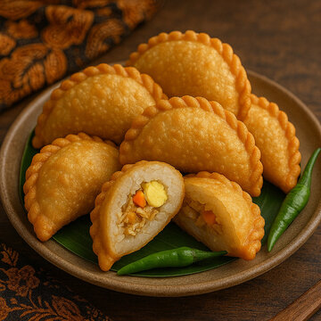 pastel fried indonesian traditional snack and food
