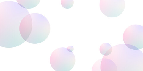 Abstract white background with colorful gradient circle. Modern abstract white bubble background . seamless and retro pattern technology and business concept . background for report and project prese