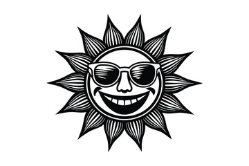 Obraz premium sun in sunglasses