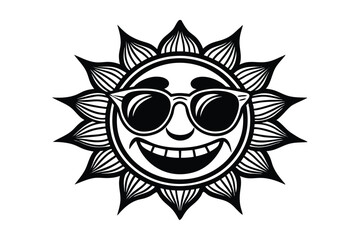 Obraz premium sun in sunglasses