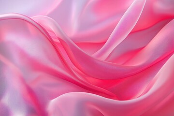 Obraz premium Soft pink and white silk fabric flowing gracefully.