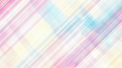 Fototapeta premium Abstract light pastel pattern of diagonal lines and blurry colors.