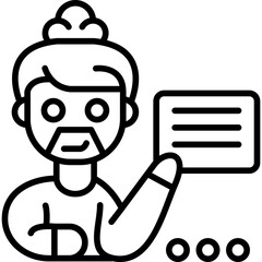 Message Icon Vector Element