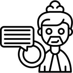 Speech Icon Vector Element