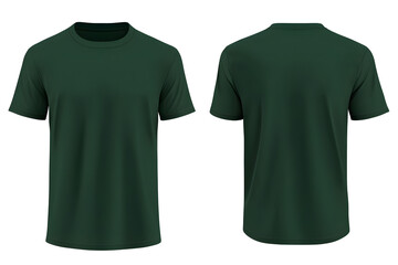 Dark green t shirt product photography
