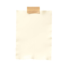 blank paper note