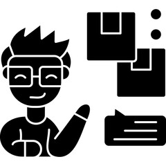 Product Manager Icon Vector Element