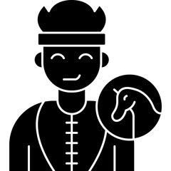 Rider Icon Vector Element