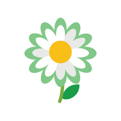 Daisy Flower Icon Vector Illustration