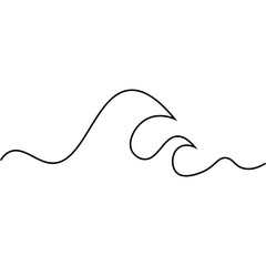 Obraz premium Hand Drawn Wave