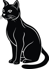 Cat silhouette vector designs 2