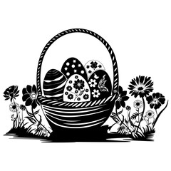 Easter Eggs, Hand Drawn Vector Illustration
