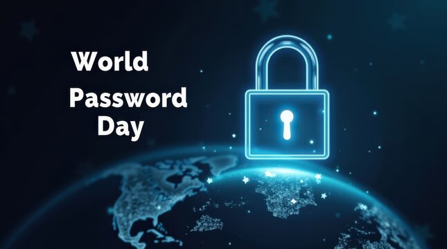 Celebrating world password day cybersecurity awareness global perspective digital environment visual concept