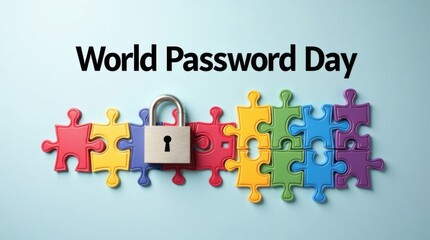 Obraz premium Celebrating world password day enhancing security awareness digital spaces informative graphics online safety