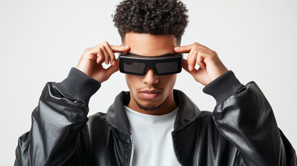 Obraz premium young businessman with hands on head