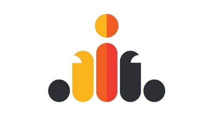 a ellipsis symbol (3 dots) logo for a software developement company, white background, simplistic, flat logo, tech style sleek and modern design