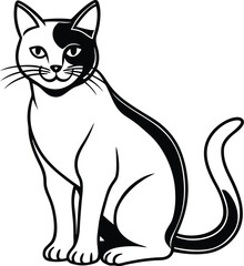 Cat silhouette vector designs 10