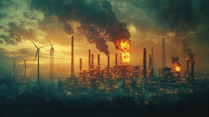 Energy Paradox: Wind Turbines and Industrial Pollution