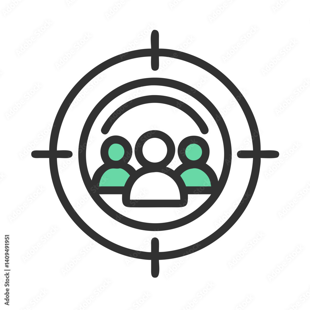 Poster  target-icon-representing-audience-targeting