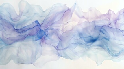 Obraz premium Abstract Watercolor Wash in Shades of Light Blue, Cyan, and Purple