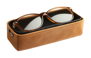 Glasses Case for Eyewear Storage - Isolated on White Background
