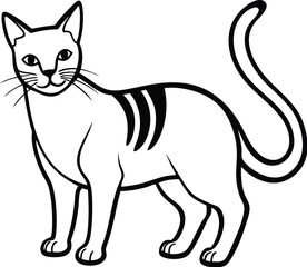 Cat silhouette vector designs 14