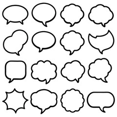 Various Speech Bubbles