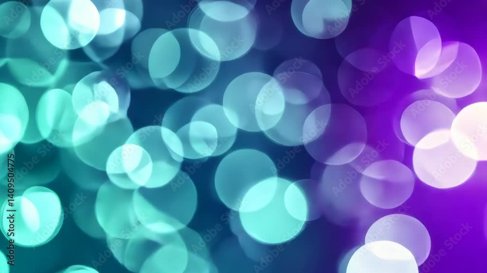 Poster Abstract bokeh background with vibrant colors.