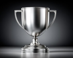 A stunning metallic trophy on a dark background, symbolizing victory, achievement, and recognition in various domains.