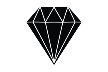 diamond Icon silhouette vector illustration
