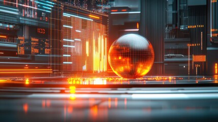 Dynamic midjourney render of earth surrounded by state technology futuristic environment gigapixel standard view