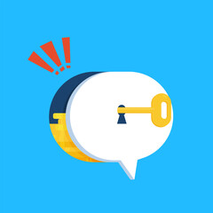 Phone bank scammer. Extortion money from credit debit card, protecting swindle attack on call or online banking app, financial fraud mask vector illustration. Online crime concep