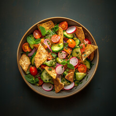 Grilled chicken breast with vegetables