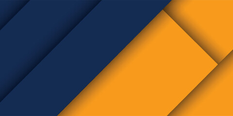 Abstract geometric dark blue and orange square theme overlap background for graphic design. Eps10 vector