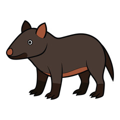 Cartoon illustration of a Tasmanian devil