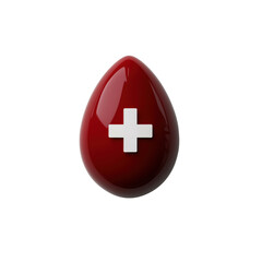 Fototapeta premium Health awareness event blood donation on transparent background