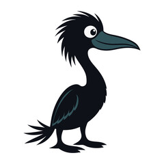 Cute Cartoon Crow