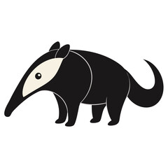 Cute Cartoon Anteater Icon