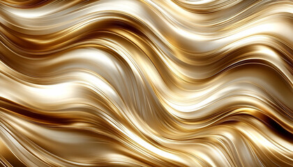 Beige gold abstract flowing wave texture background