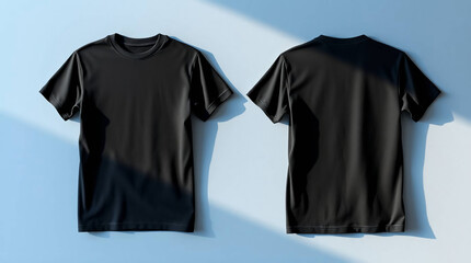 Minimalist black t-shirt mockup