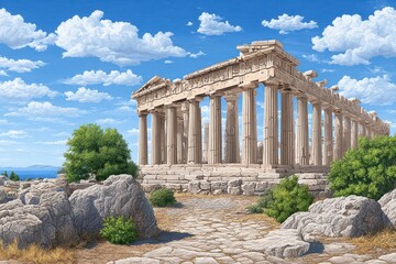 Fototapeta premium ancient greek temple