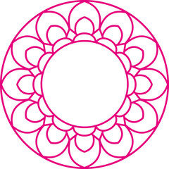 Mandala Decorative Frame