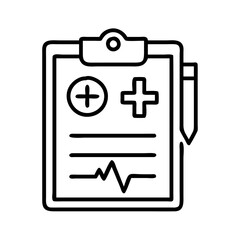 Medical clipboard healthcare report health record diagnosis medical chart patient information form checkup
