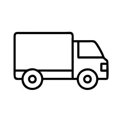 Illustration of delivery truck transport vehicle shipping cargo logistics service moving goods van transportation